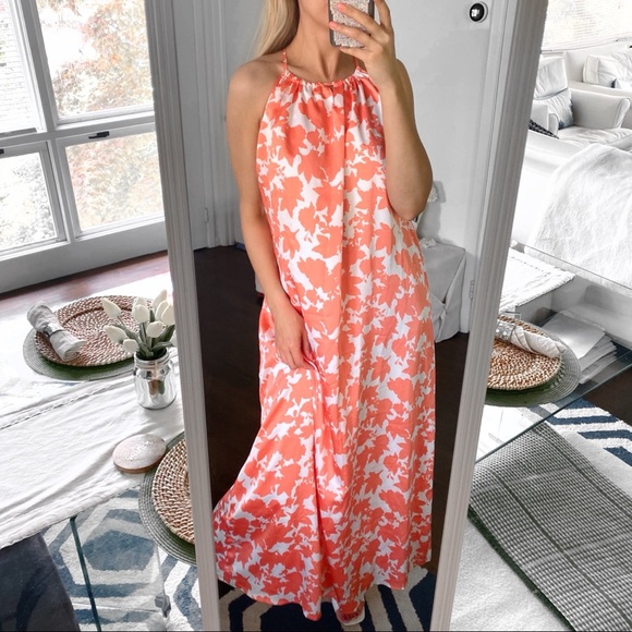 🍑 SARA KELLY BOHO PEACH LOOSE SUMMER MAXI DRESS! - Picture 4 of 11